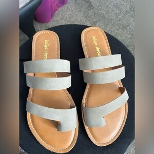Indigo thread Co shoes summer sandals light nude cream taupe‎ 8